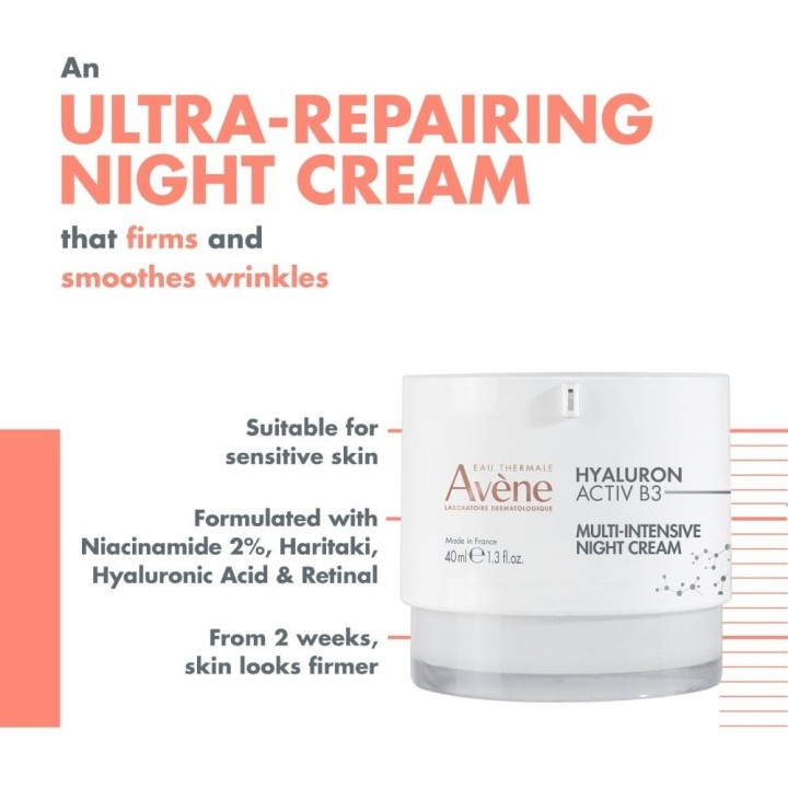 Avène Hyaluron Activ B3 Multi-intensive Night Cream