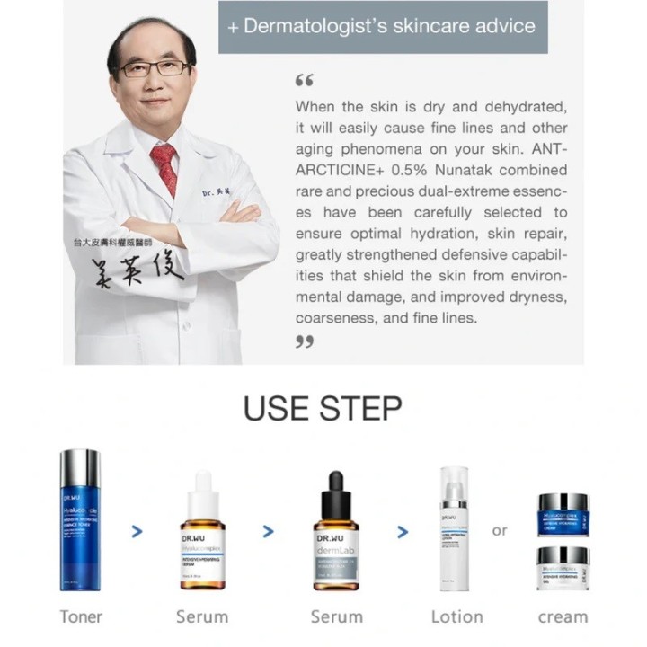 DR WU dermLab. 1% ANTARCTICINE + 0.5% Nunatak