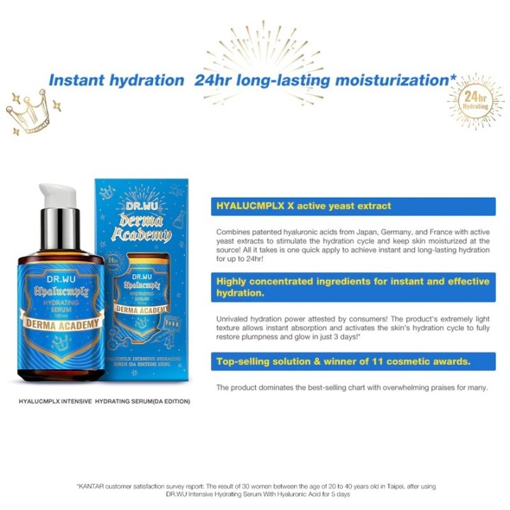 DR WU Hyalucmplx Intensive Hydrating Serum Derma Academy Edition