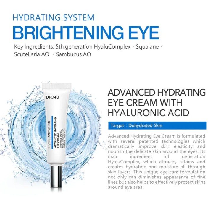 DR WU Hyalucmplx Advanced Hydrating Eye Cream With Hyaluronic