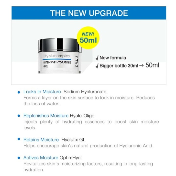 DR WU Hyalucmplx Intensive Hydrating Gel with Hyaluronic Acid