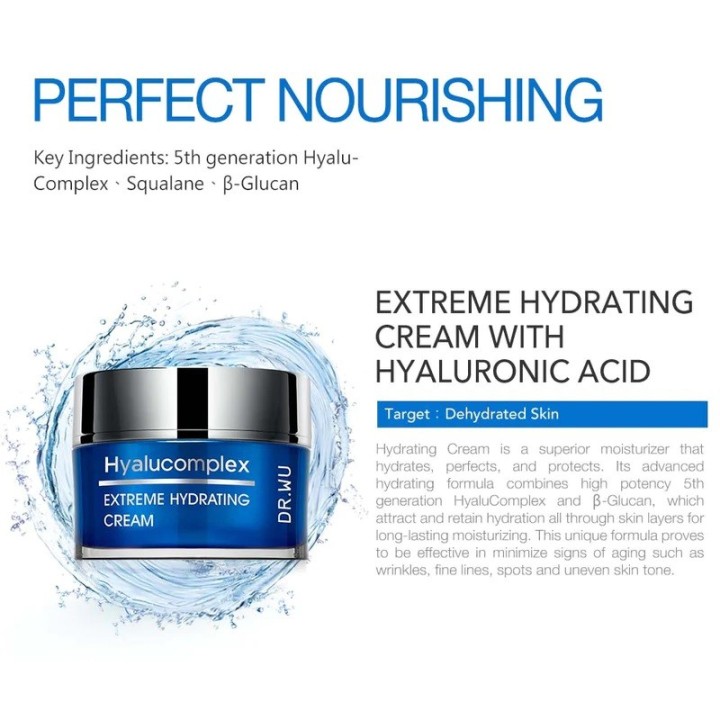 DR WU Hyalucmplx Extreme Hydrating Cream with Hyaluronic Acid