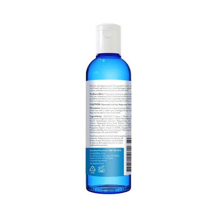AcneFree Witch Hazel Mattifying Toner 8oz