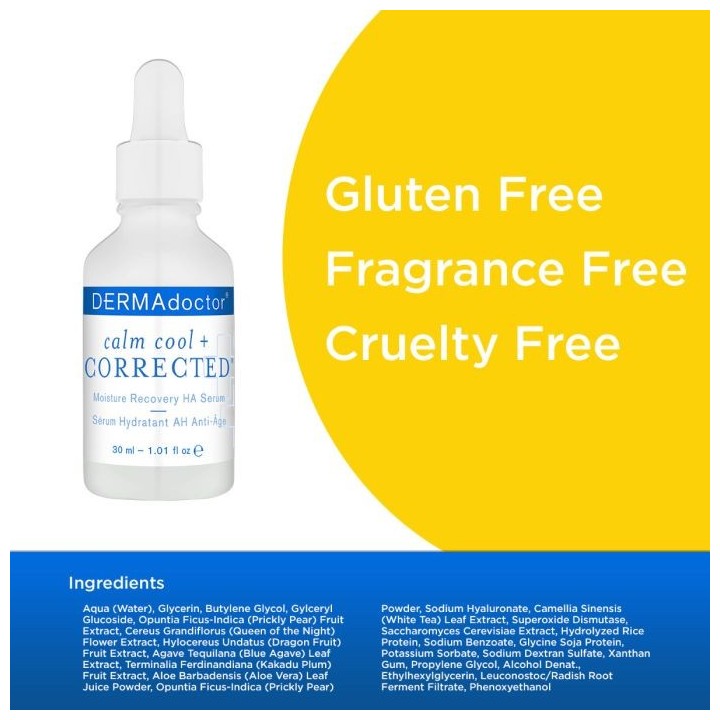 Calm Cool + Corrected Moisture Recovery Hyaluronic Acid Serum
