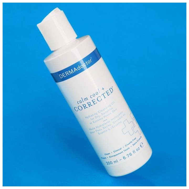 Calm Cool + Corrected Hydrating Cleansing Oil, Moisturizer and Makeup Remover for Dry, Sensitive or Eczema-Prone Skin