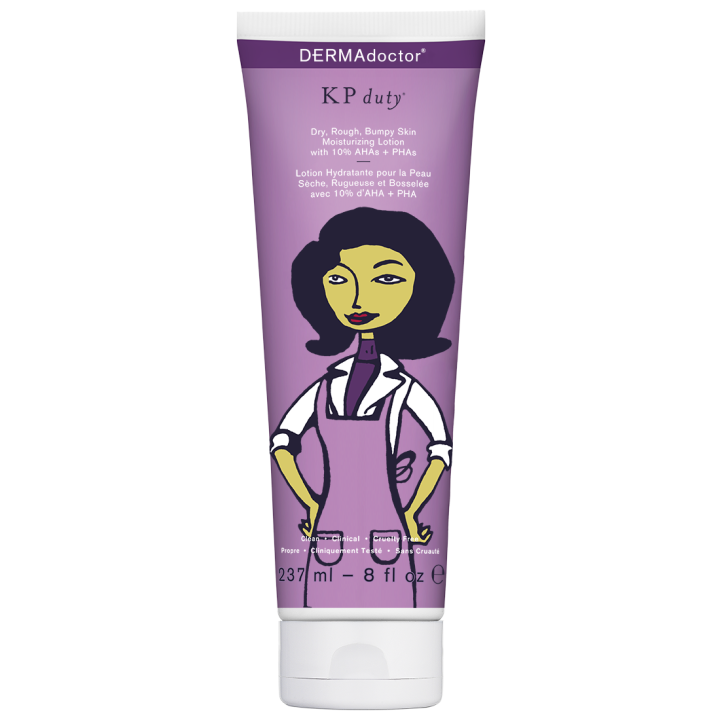 KP Duty Lotion for Dry Rough Bumpy Skin + Keratosis Pilaris with 10% AHAs + PHAs
