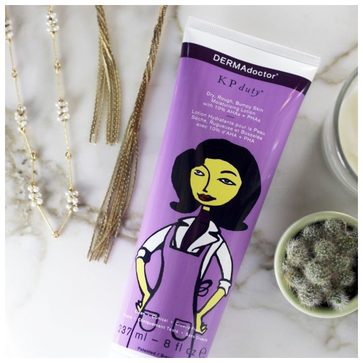 KP Duty Lotion for Dry Rough Bumpy Skin + Keratosis Pilaris with 10% AHAs + PHAs