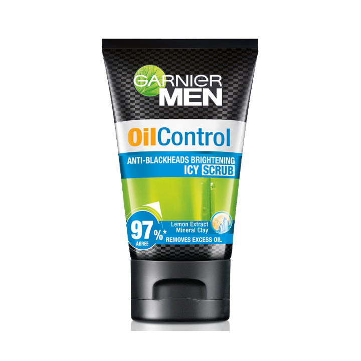 Garnier Men Oil Control Anti-Blackheads Brightening Icy Scrub 50ml
