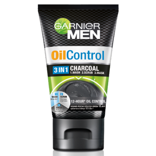 Garnier Men Oil Control 3-in-1 Charcoal Foam 50ml
