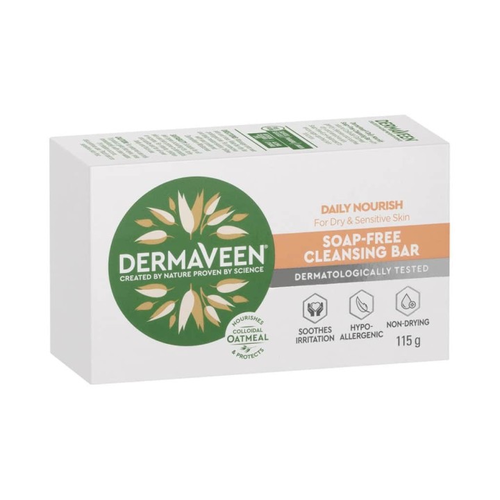 DermaVeen Daily Nourish Soap-Free Cleansing Bar