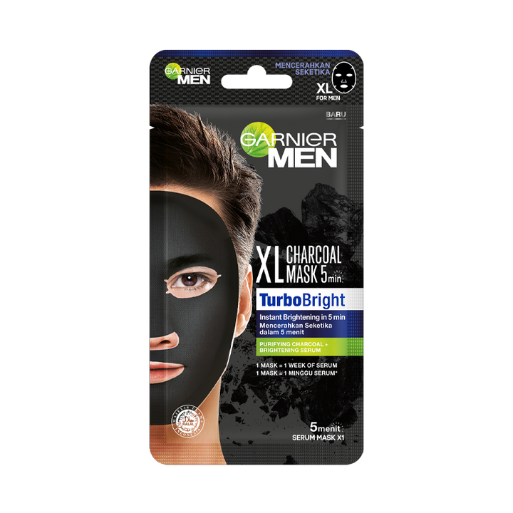 TurboBright XL Charcoal Serum Sheet Mask