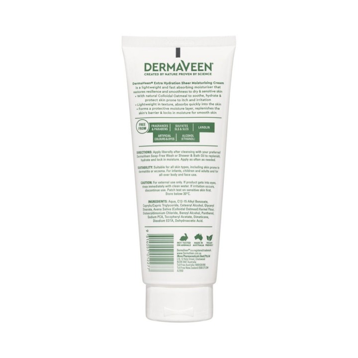DermaVeen Extra Hydration Sheer Moisturising Cream