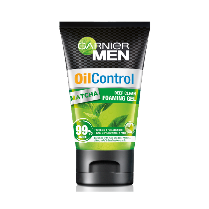 Garnier Men Oil Control Matcha Deep Clean Foaming Gel 100ml