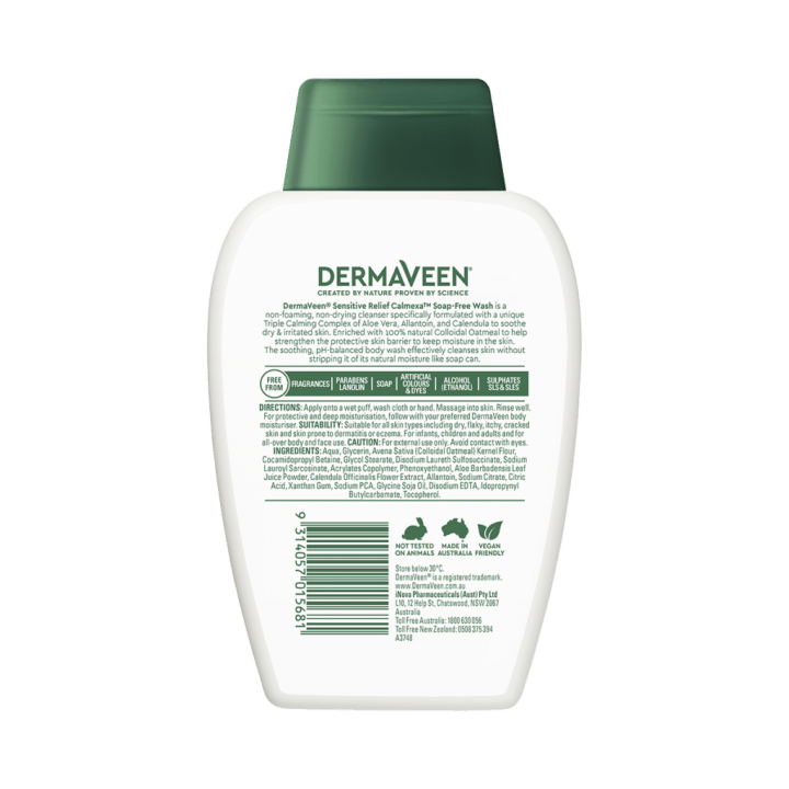 Dermaveen Sensitive Relief Calmexa Soap Free Wash