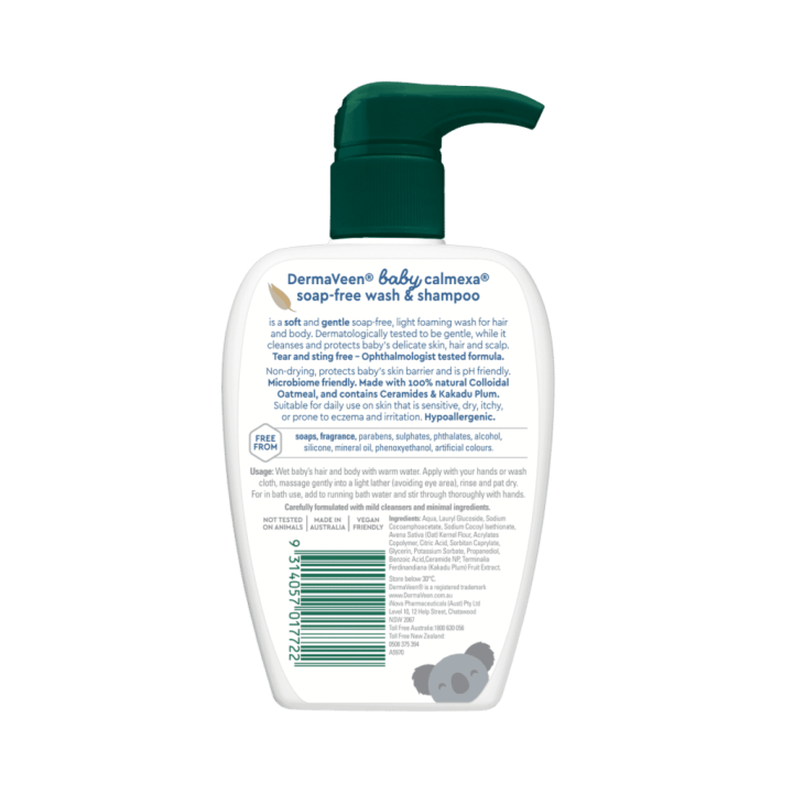 DermaVeen Baby Calmexa Soap-Free Wash & Shampoo