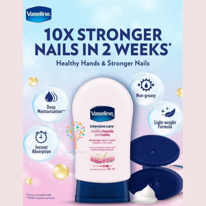 Vaseline® Intensive Care Healthy Hands & Nails- 85ML