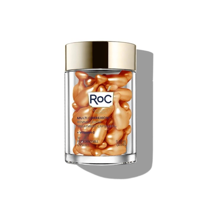 RoC’s MULTI CORREXION® Revive + Glow Vitamin C Night Serum Capsules
