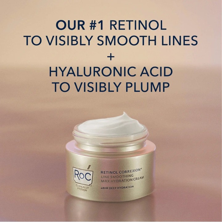 RoC's RETINOL CORREXION® Line Smoothing Max Hydration Cream Fragrance Free