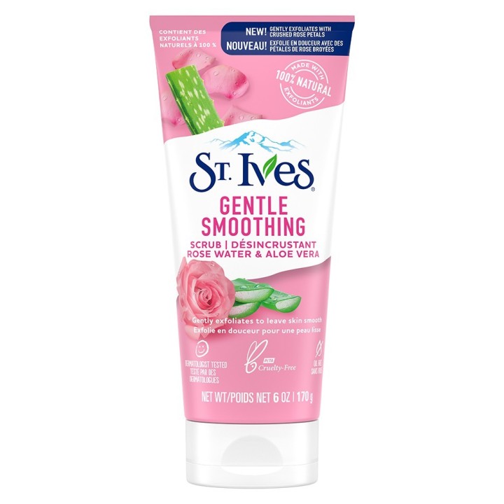 St. Ives Gentle Smoothing Rose Water & Aloe Vera Scrub