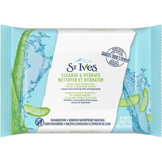 St. Ives Aloe Vera Cleanse & Hydrate Wipes
