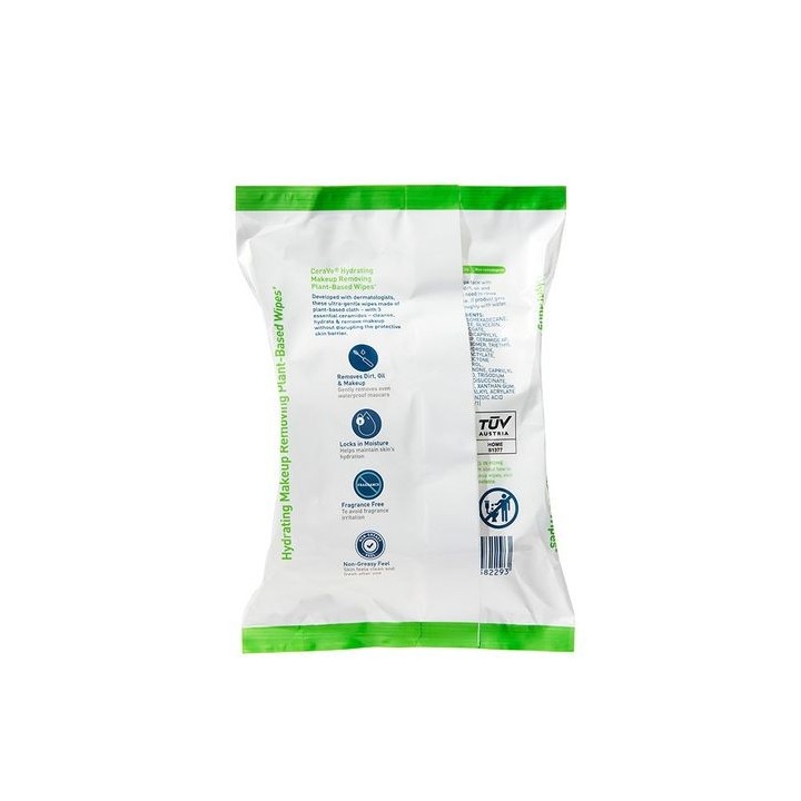 CeraVe Hydrating Makeup Removing Plant-Based Wipes