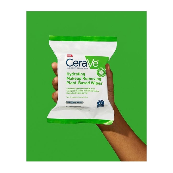 CeraVe Hydrating Makeup Removing Plant-Based Wipes