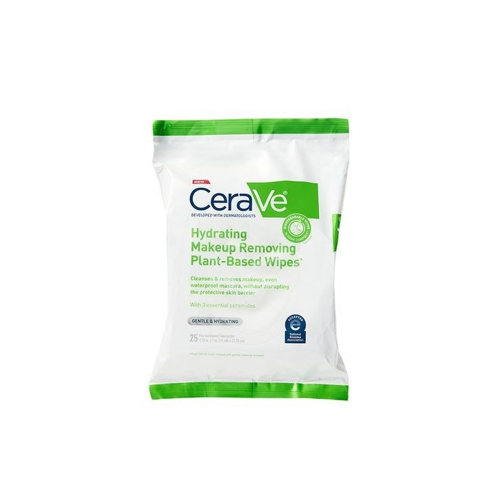 CeraVe Hydrating Makeup Removing Plant-Based Wipes