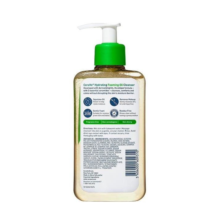 CeraVe Hydrating Foaming Oil Cleanser