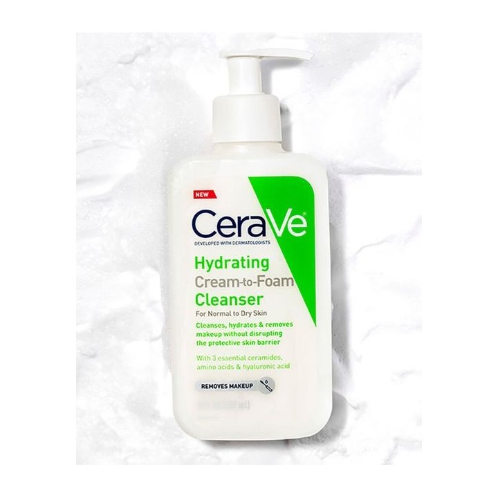 CeraVe Hydrating Cream-to-Foam Cleanser