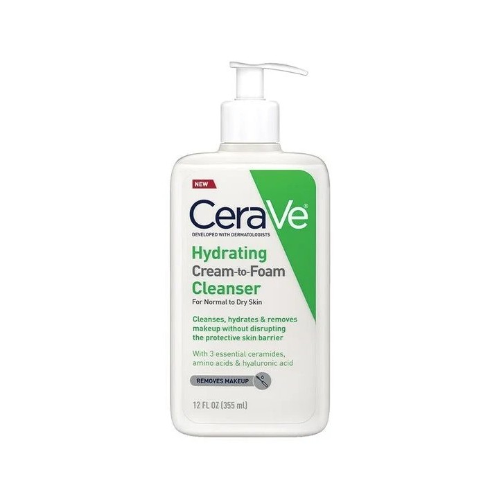 CeraVe Hydrating Cream-to-Foam Cleanser