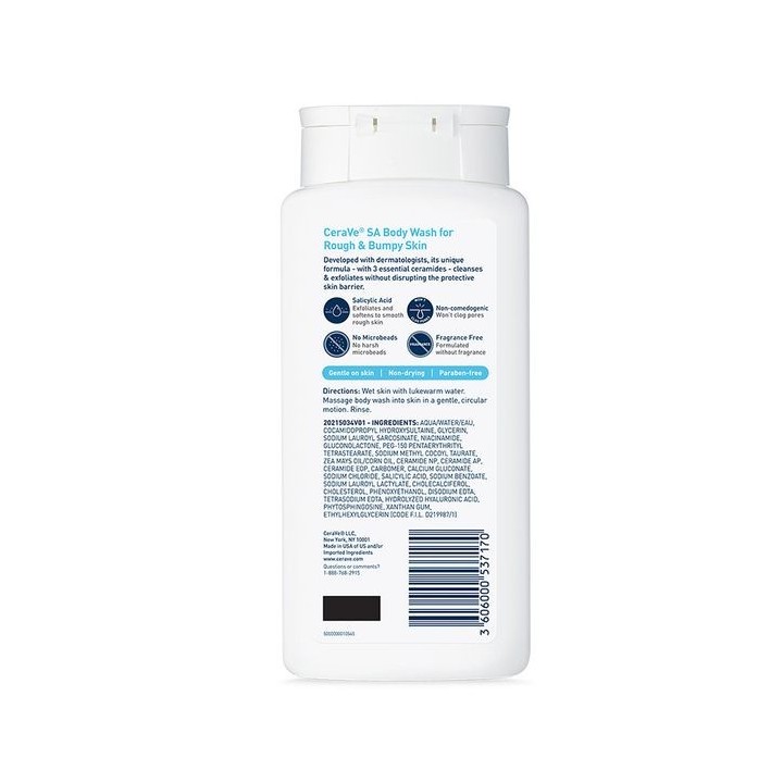 CeraVe SA Body Wash for Rough & Bumpy Skin