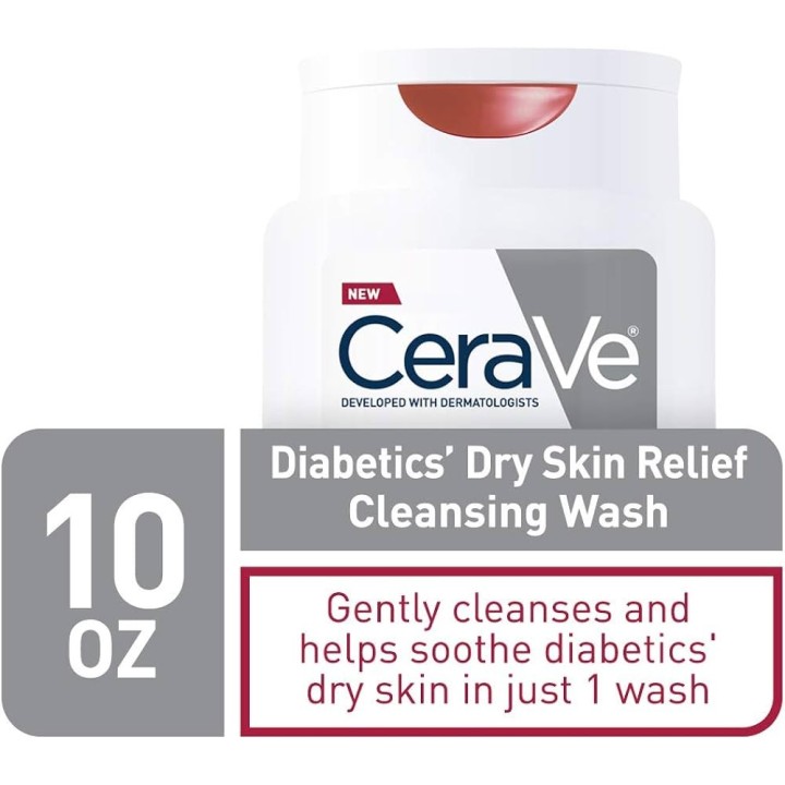 CeraVe Diabetics’ Dry Skin Relief Cleansing Wash