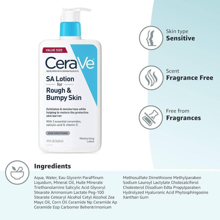 Cerave SA Lotion for Rough & Bumpy Skin