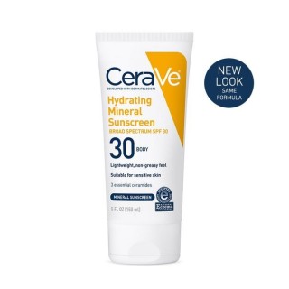 CeraVe Hydrating Mineral Sunscreen SPF 30 Body Lotion
