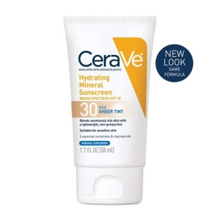 CeraVe Hydrating Mineral Sunscreen SPF 30 Face Sheer Tint