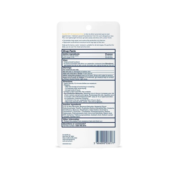 CeraVe Mineral Sunscreen Stick