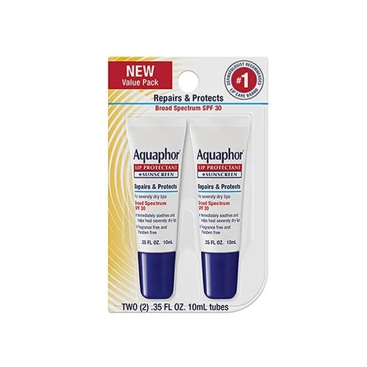 Aquaphor® Lip Protectant + SPF (Dual Pack)