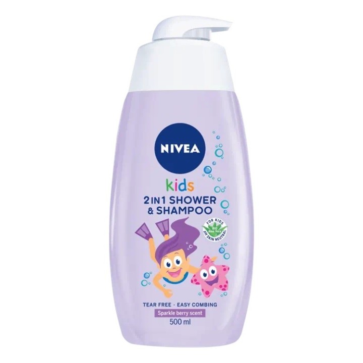 KIDS 2IN1 SHOWER & SHAMPOO SPARKLE BERRY