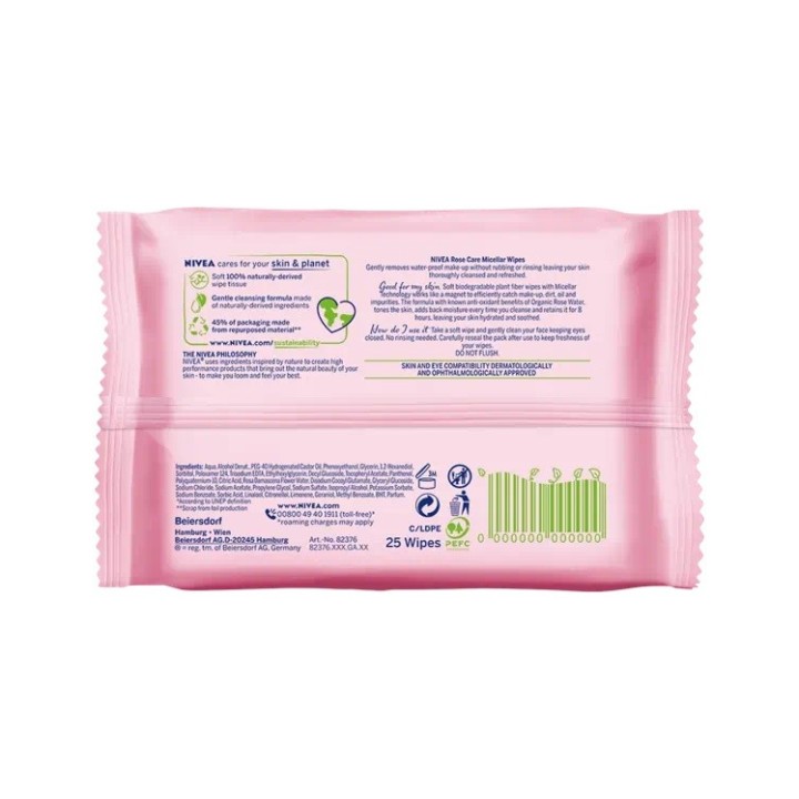 MICELLAIR® SKIN BREATHE ROSE WATER WIPES