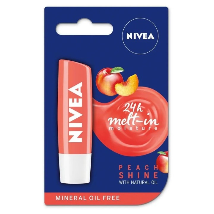NIVEA PEACH SHINE CARING LIP BALM