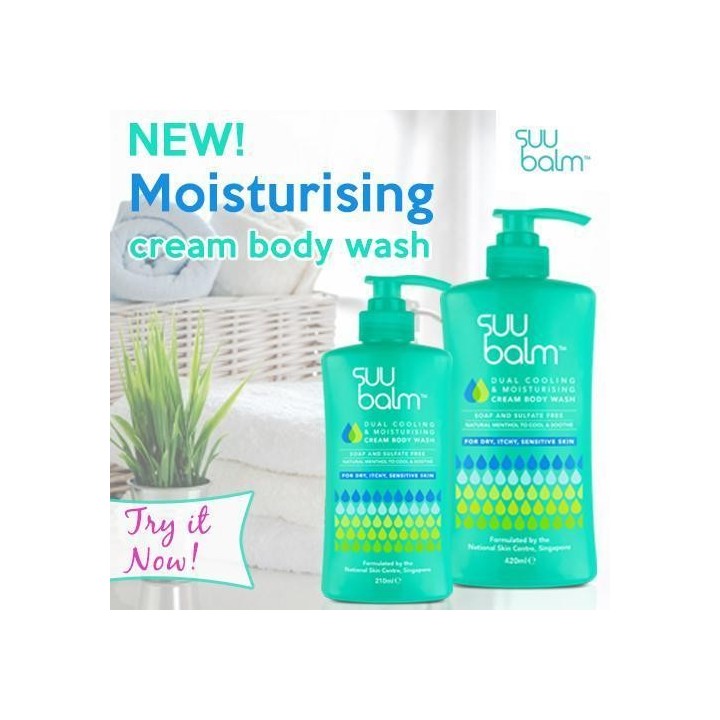 Suu Balm Dual Cooling & Moisturising Cream Body Wash