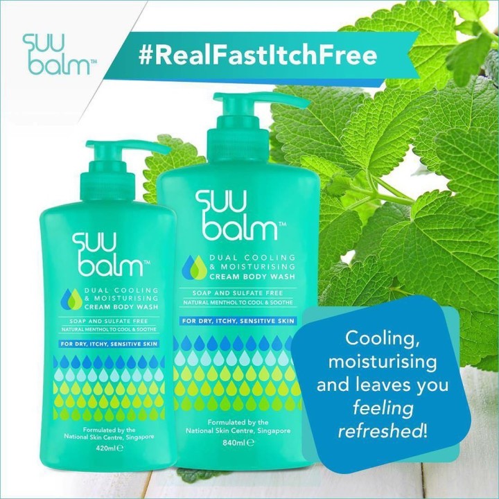 Suu Balm Dual Cooling & Moisturising Cream Body Wash