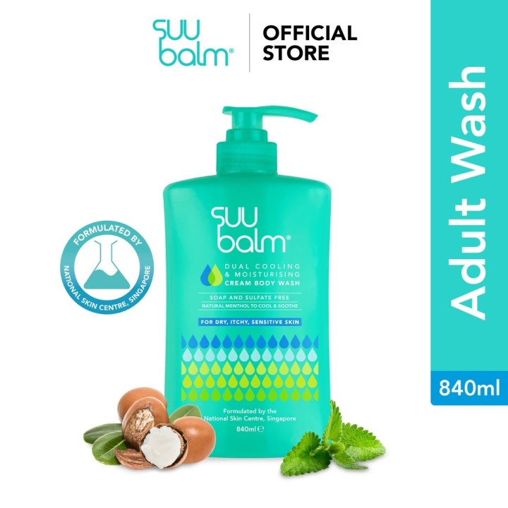 Suu Balm Dual Cooling & Moisturising Cream Body Wash