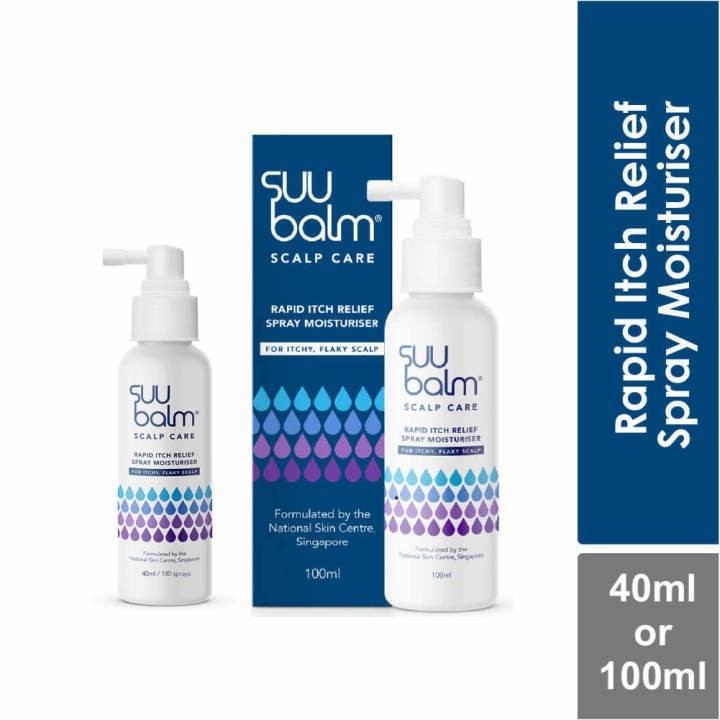 Suu Balm Rapid Itch Relief Scalp Spray Moisturiser (40ml)