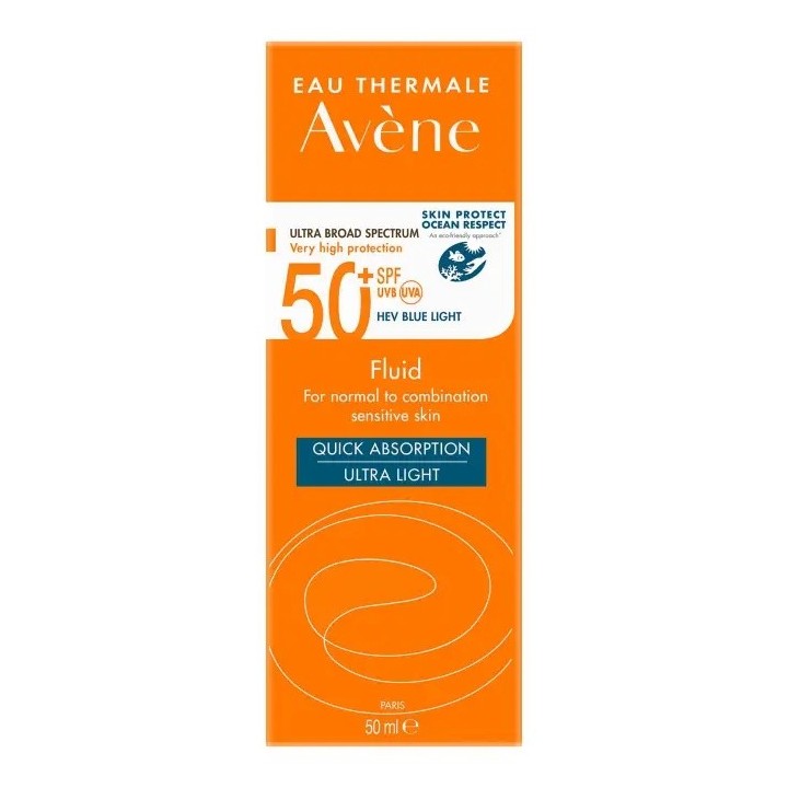 Avène Sun Very High Protection Fluid Fragrance-Free SPF50+