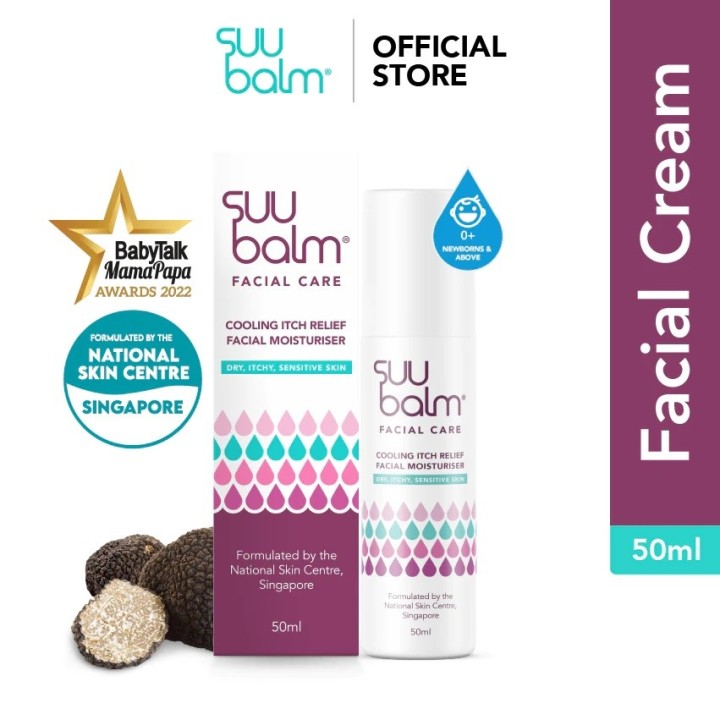 Suu Balm Cooling Itch Relief Facial Moisturiser (50ml)