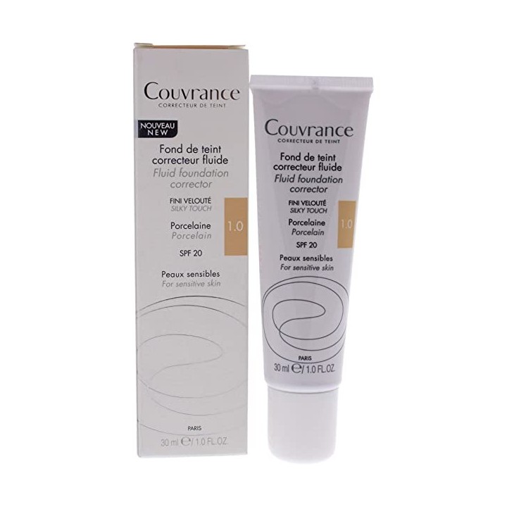 Avène Couvrance Fluid Foundation Corrector 1.0 Porcelain
